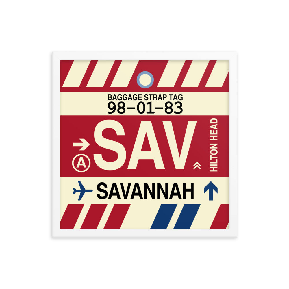 Travel-Themed Framed Print • SAV Savannah • YHM Designs - Image 14