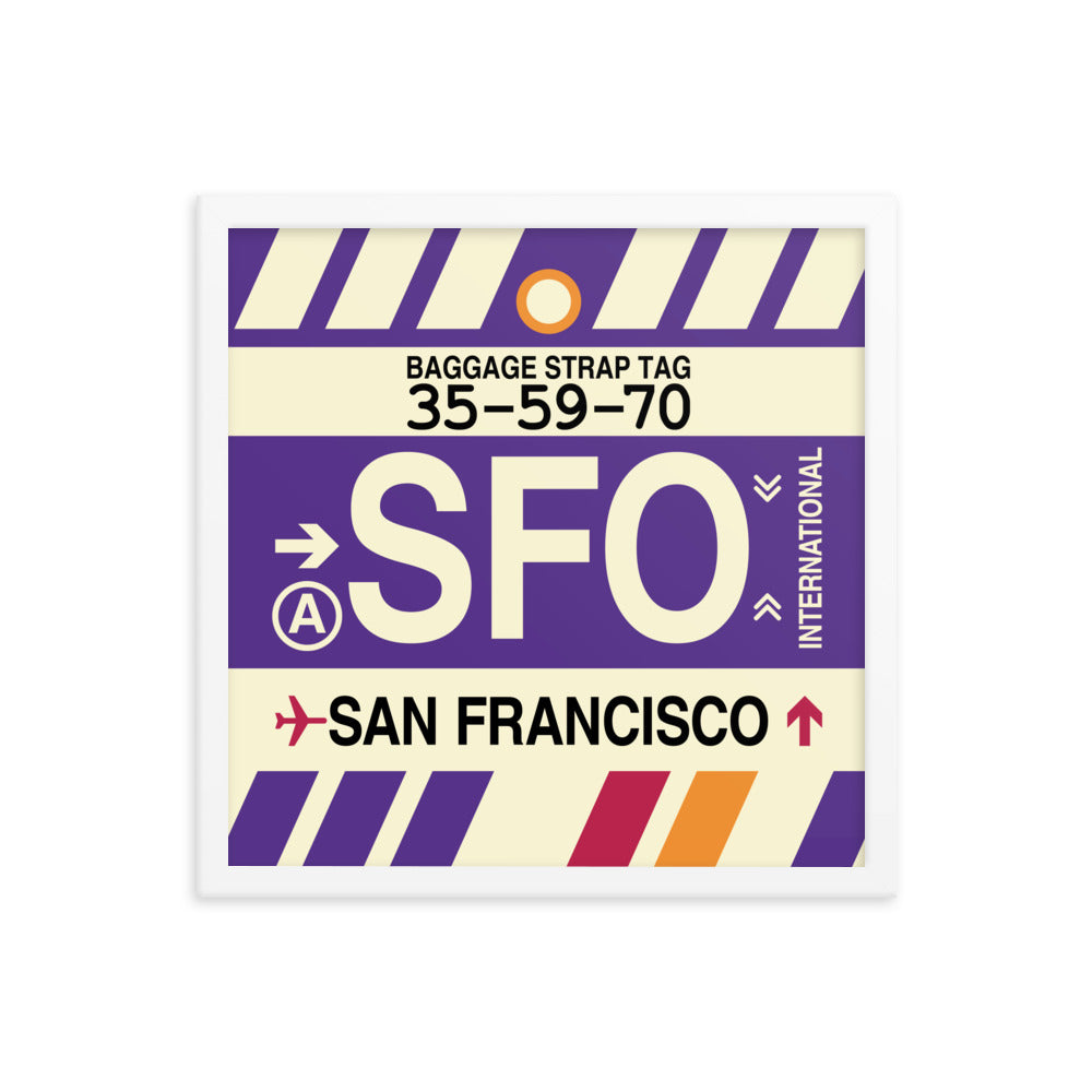 Travel-Themed Framed Print • SFO San Francisco • YHM Designs - Image 14