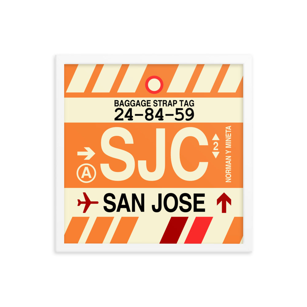 Travel-Themed Framed Print • SJC San Jose • YHM Designs - Image 14