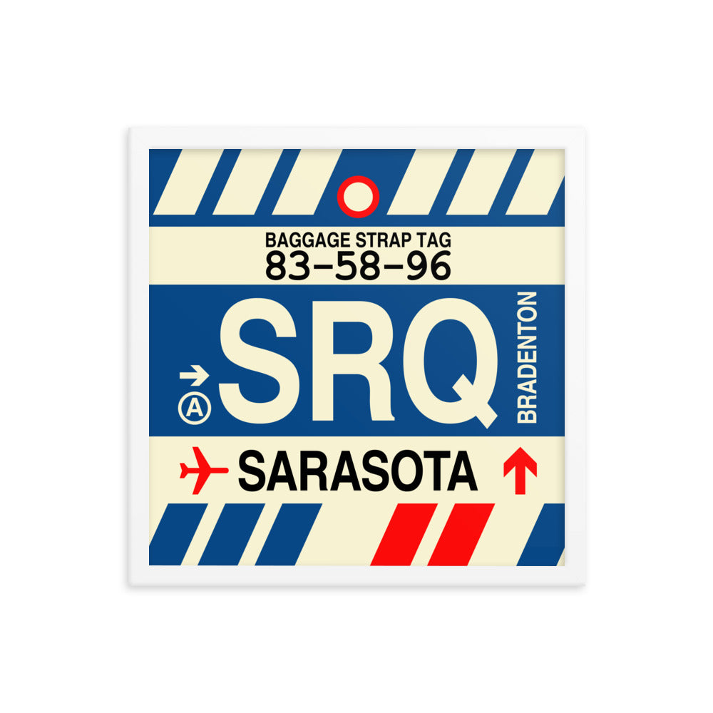 Travel-Themed Framed Print • SRQ Sarasota-Bradenton • YHM Designs - Image 14
