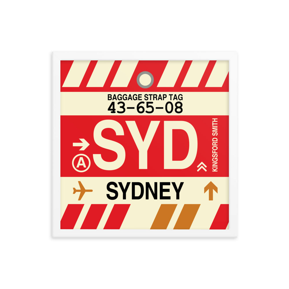 Travel-Themed Framed Print • SYD Sydney • YHM Designs - Image 14