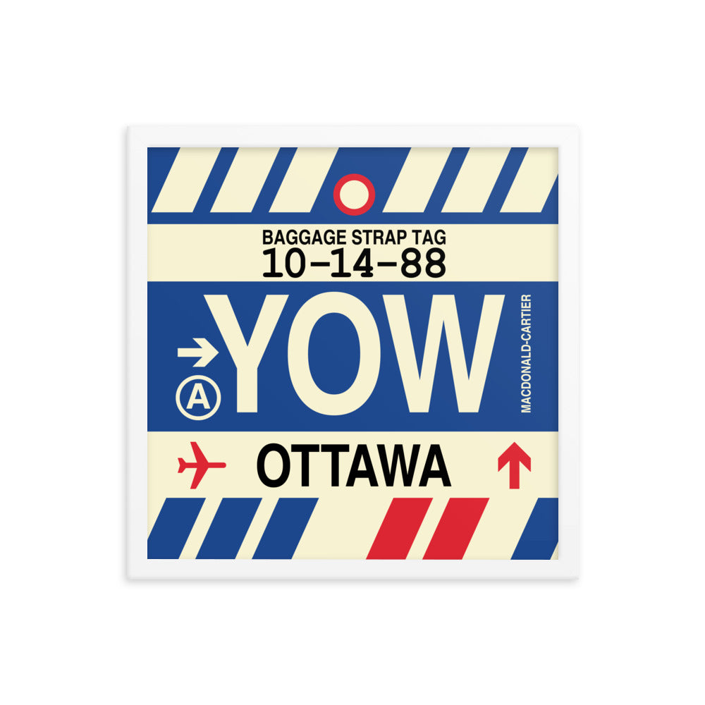 Travel-Themed Framed Print • YOW Ottawa • YHM Designs - Image 14