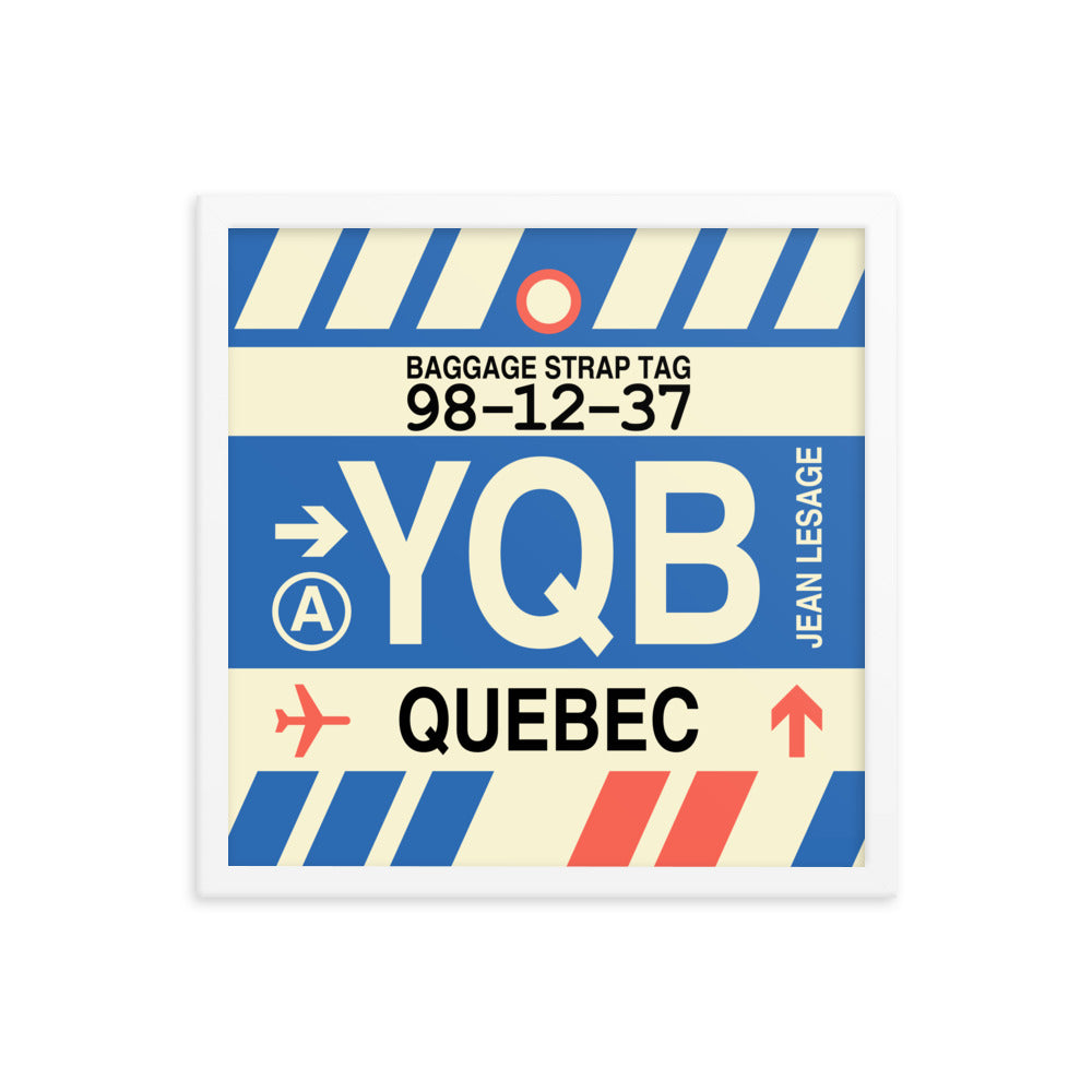 Travel-Themed Framed Print • YQB Quebec City • YHM Designs - Image 14