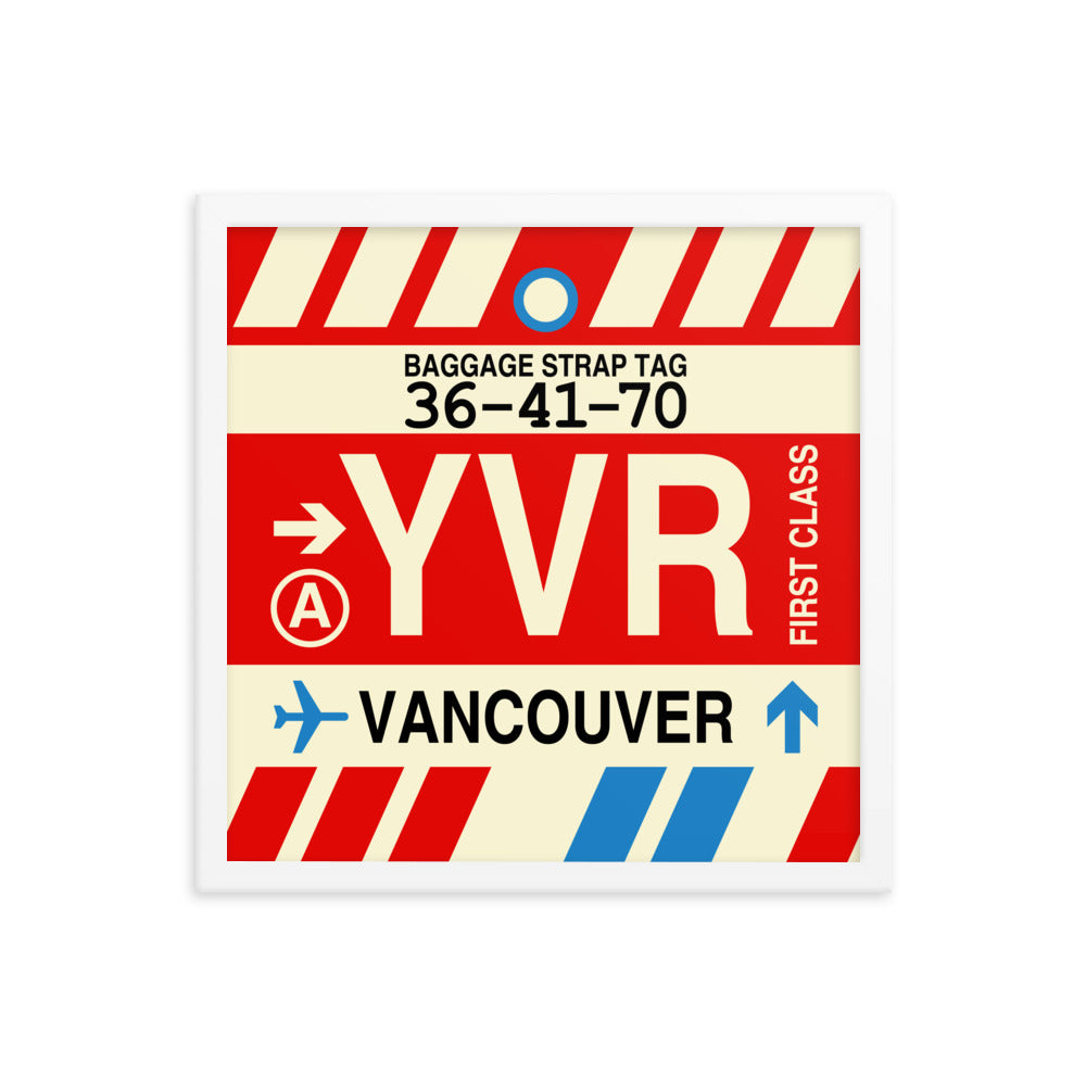 Travel-Themed Framed Print • YVR Vancouver • YHM Designs - Image 14