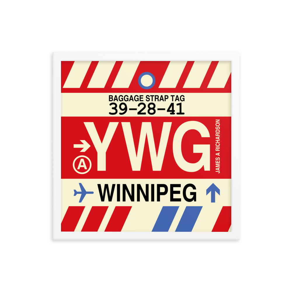 Travel-Themed Framed Print • YWG Winnipeg Souvenir • YHM Designs - Image 14