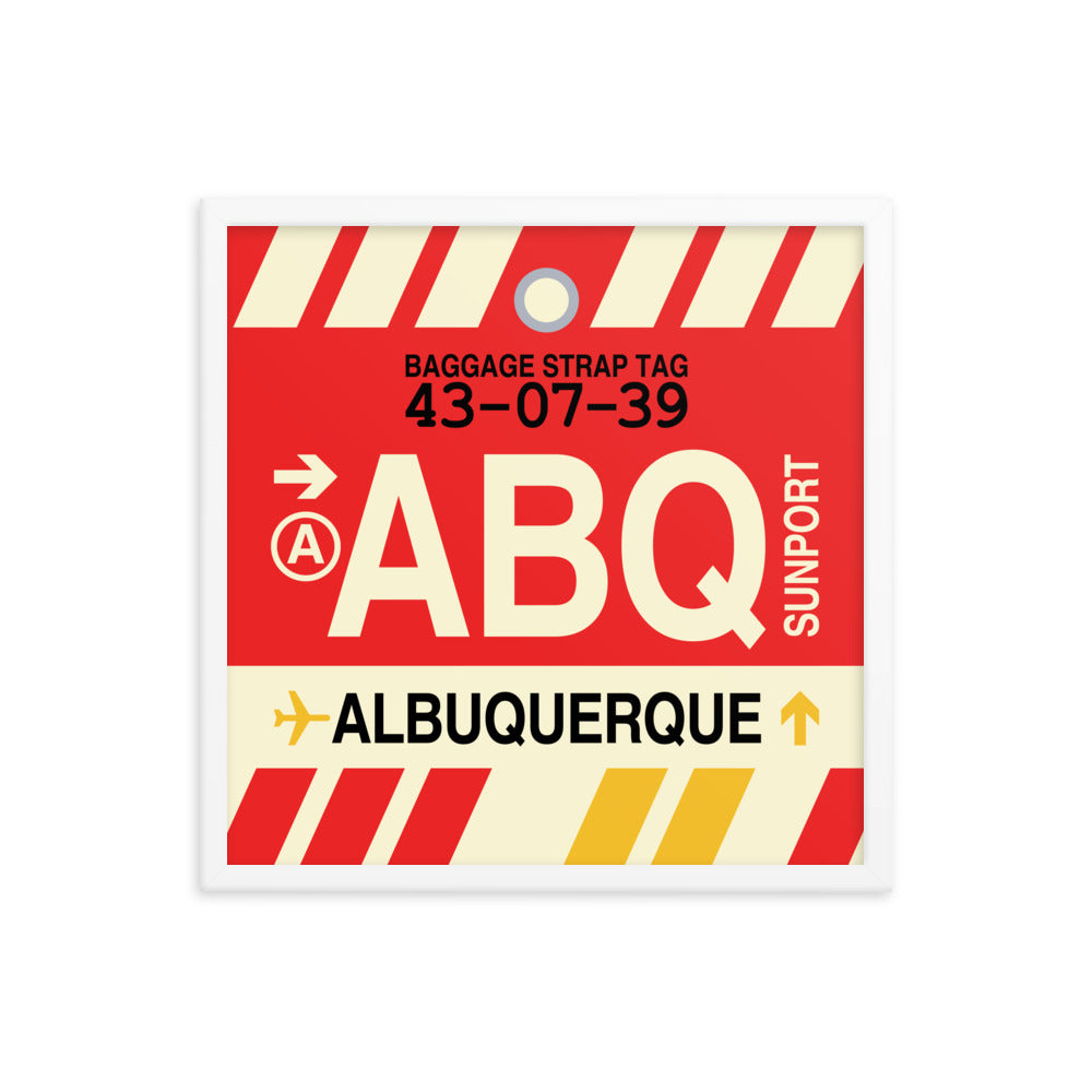 Travel-Themed Framed Print • ABQ Albuquerque Souvenir • YHM Designs - Image 15