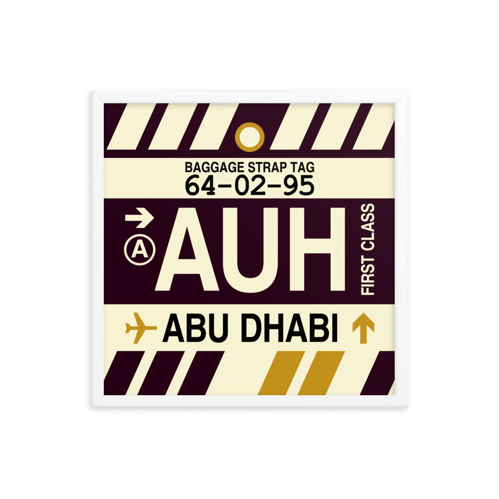 Travel-Themed Framed Print • AUH Abu Dhabi • YHM Designs - Image 15