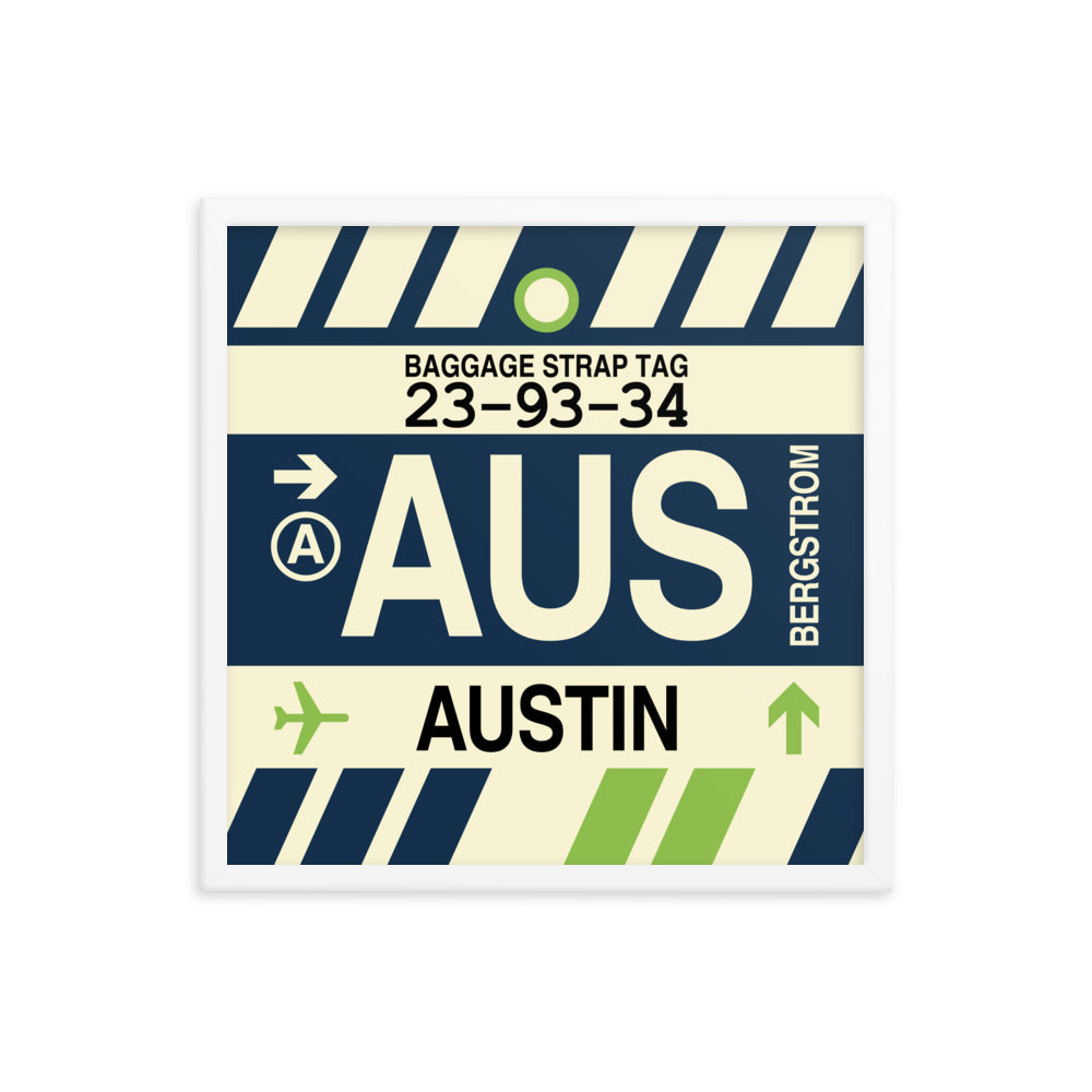 Travel-Themed Framed Print • AUS Austin • YHM Designs - Image 15