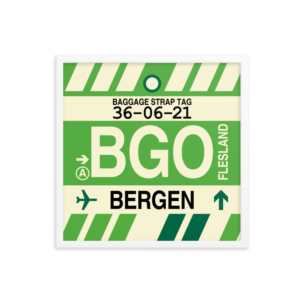 Travel-Themed Framed Print • BGO Bergen • YHM Designs - Image 15