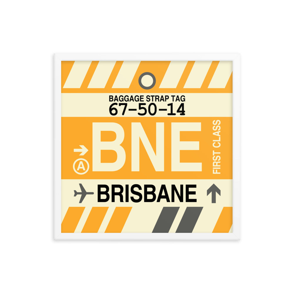 Travel-Themed Framed Print • BNE Brisbane • YHM Designs - Image 15