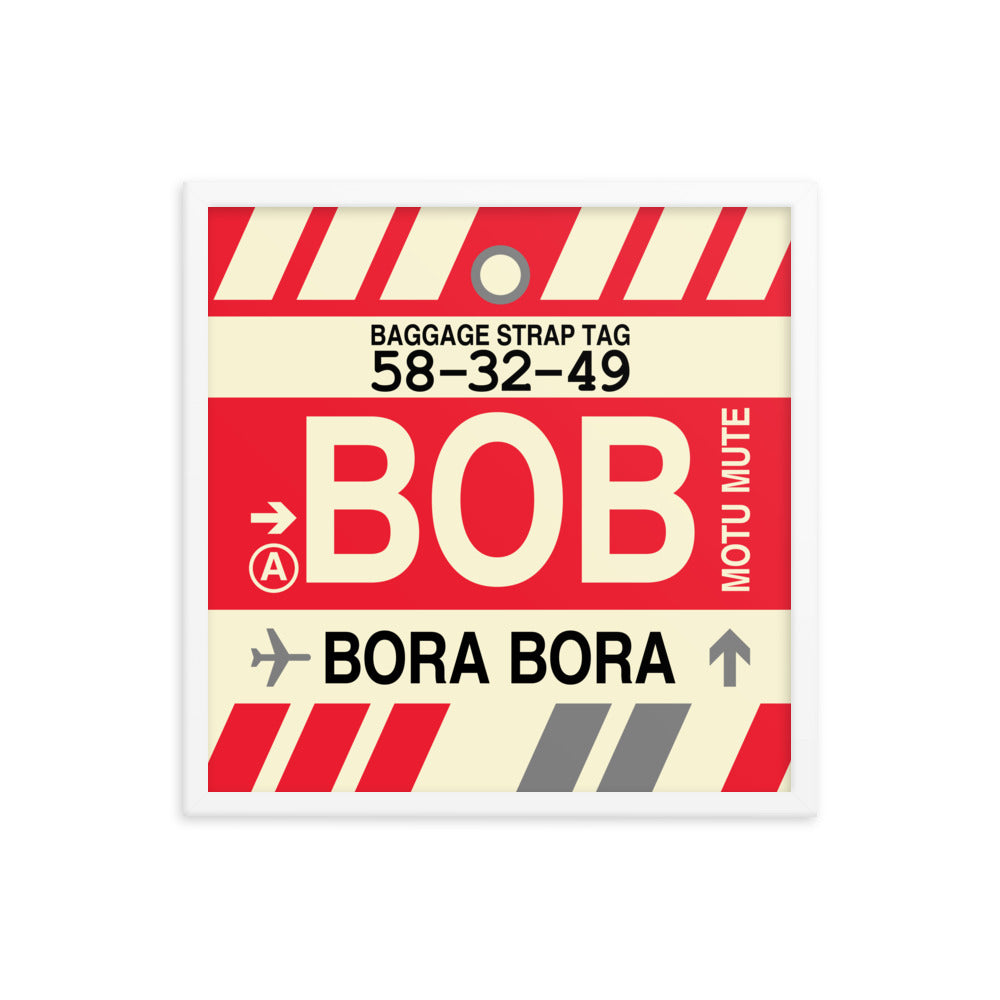 Travel-Themed Framed Print • BOB Bora Bora • YHM Designs - Image 15