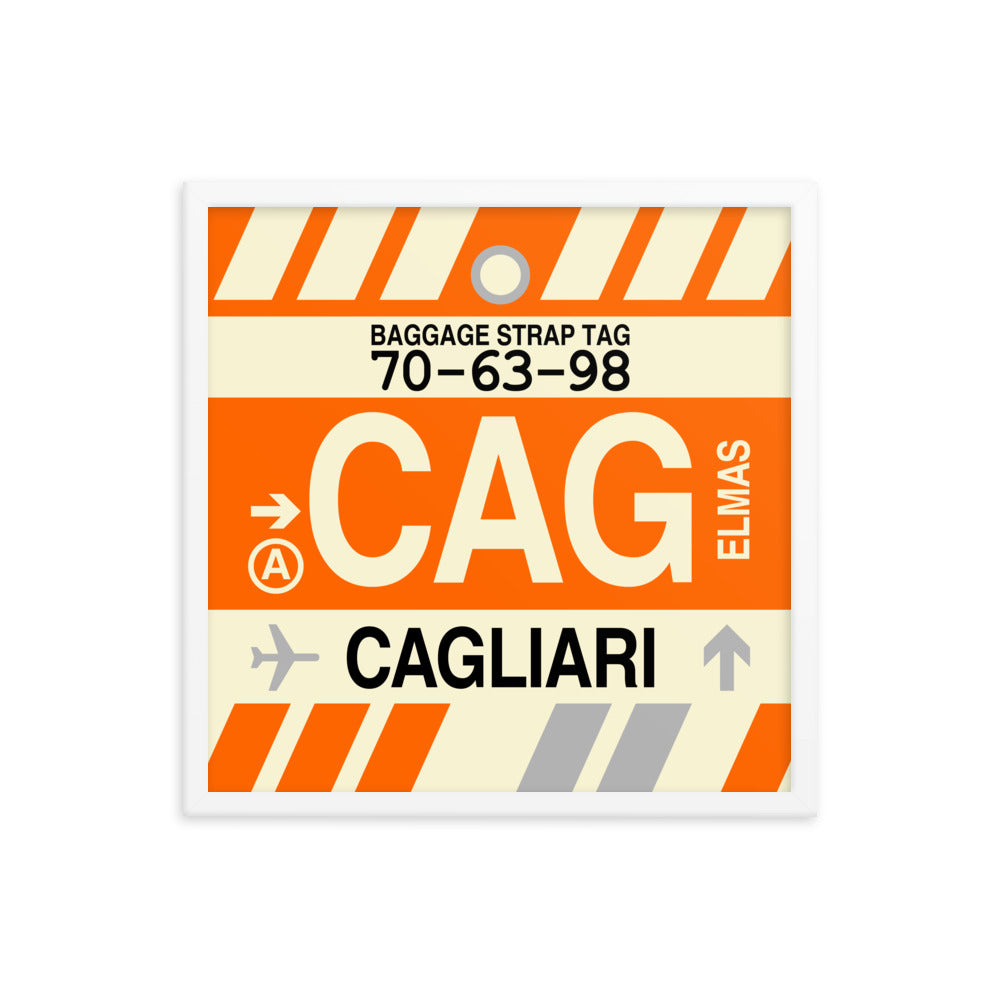 Travel-Themed Framed Print • CAG Cagliari • YHM Designs - Image 15