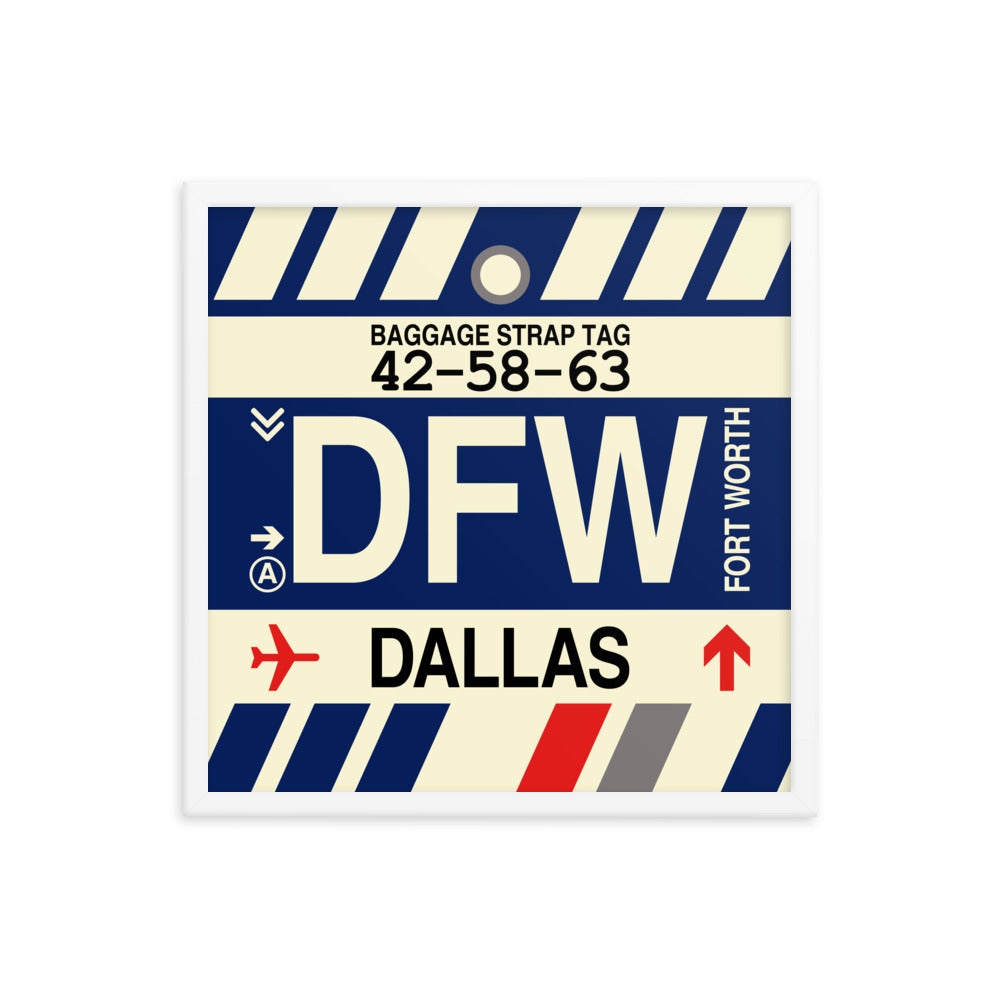 Travel-Themed Framed Print • DFW Dallas • YHM Designs - Image 15