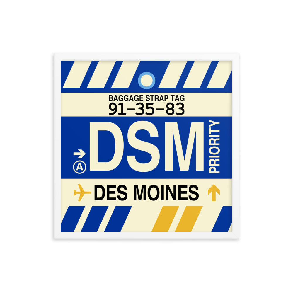 Travel-Themed Framed Print • DSM Des Moines • YHM Designs - Image 15