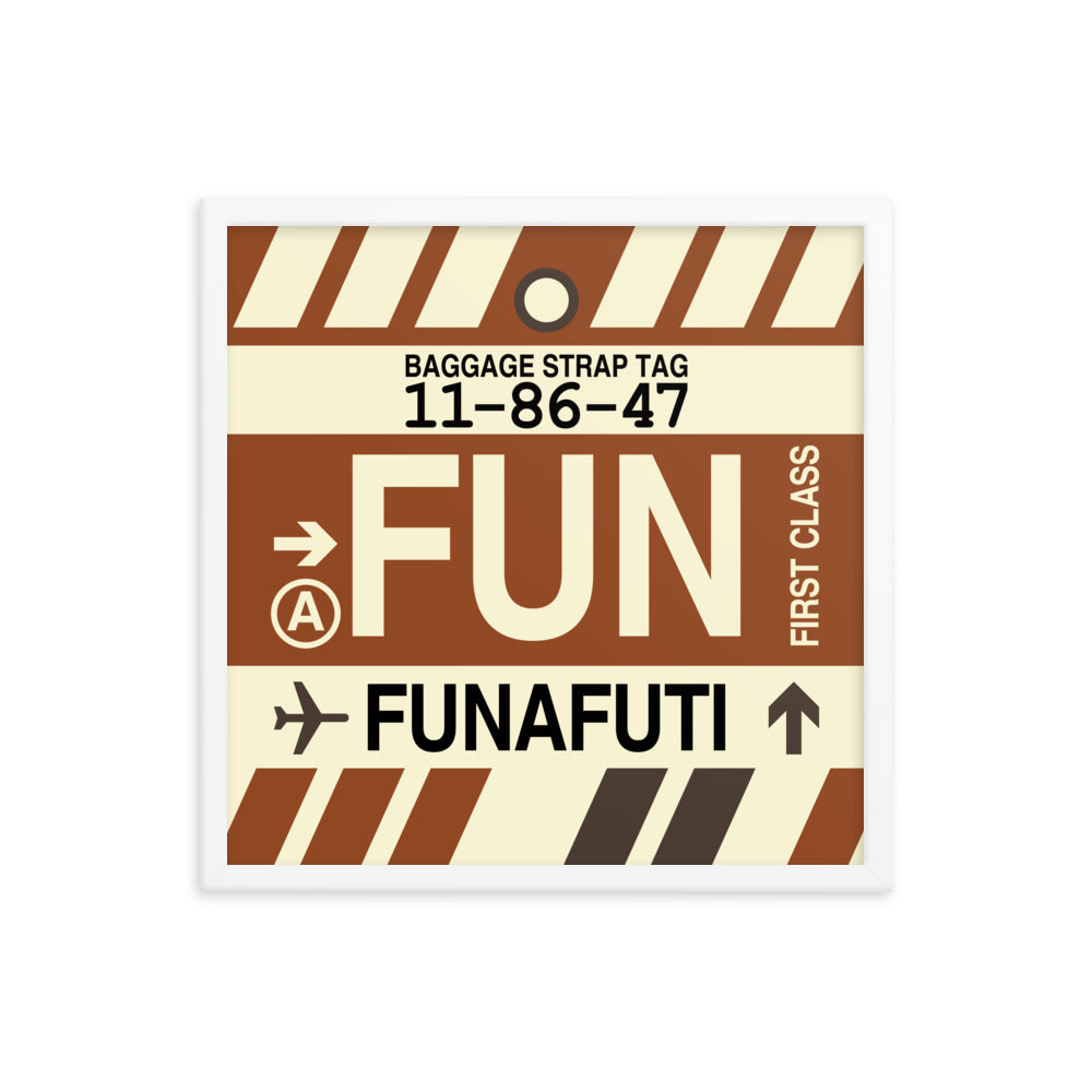 Travel-Themed Framed Print • FUN Funafuti Souvenir • YHM Designs - Image 15