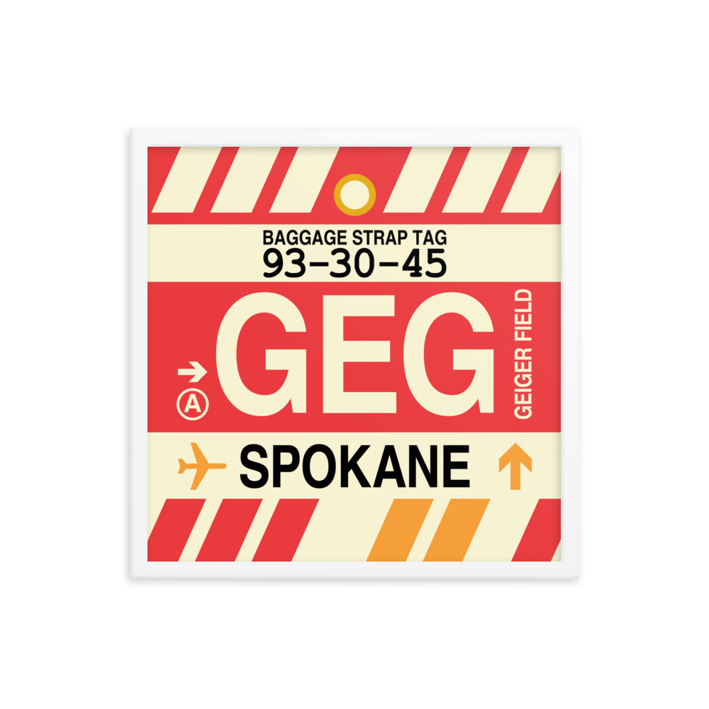 Travel-Themed Framed Print • GEG Spokane • YHM Designs - Image 15