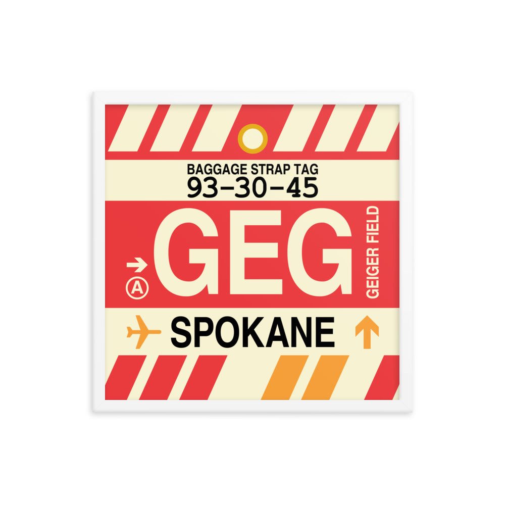 Travel-Themed Framed Print • GEG Spokane Souvenir • YHM Designs - Image 15