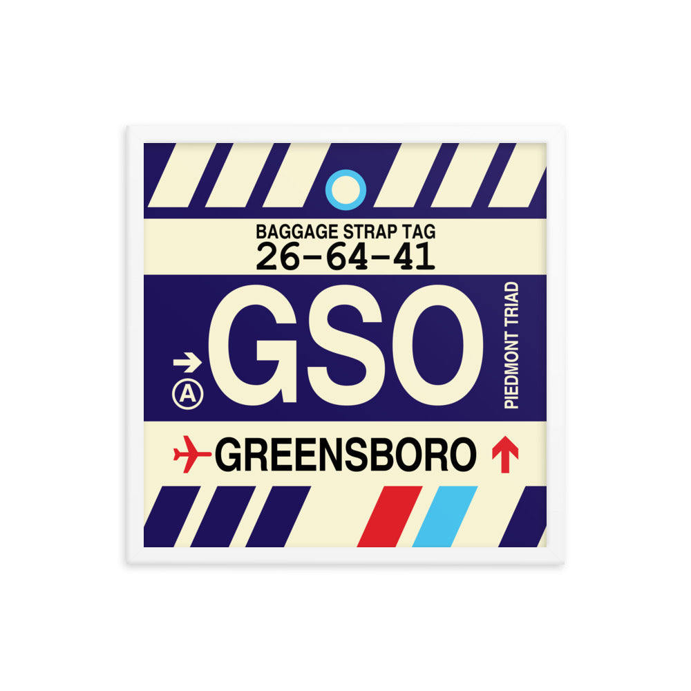 Travel-Themed Framed Print • GSO Greensboro • YHM Designs - Image 15