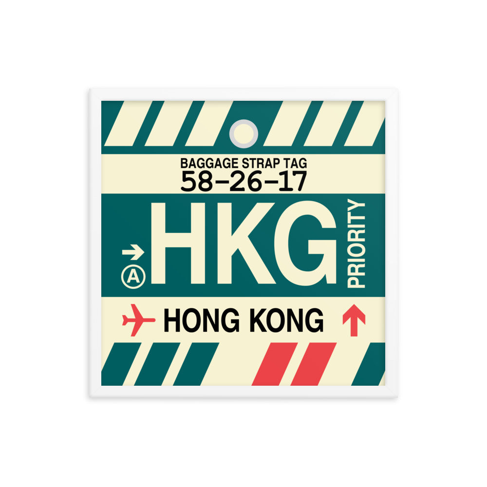 Travel-Themed Framed Print • HKG Hong Kong Souvenir • YHM Designs - Image 15