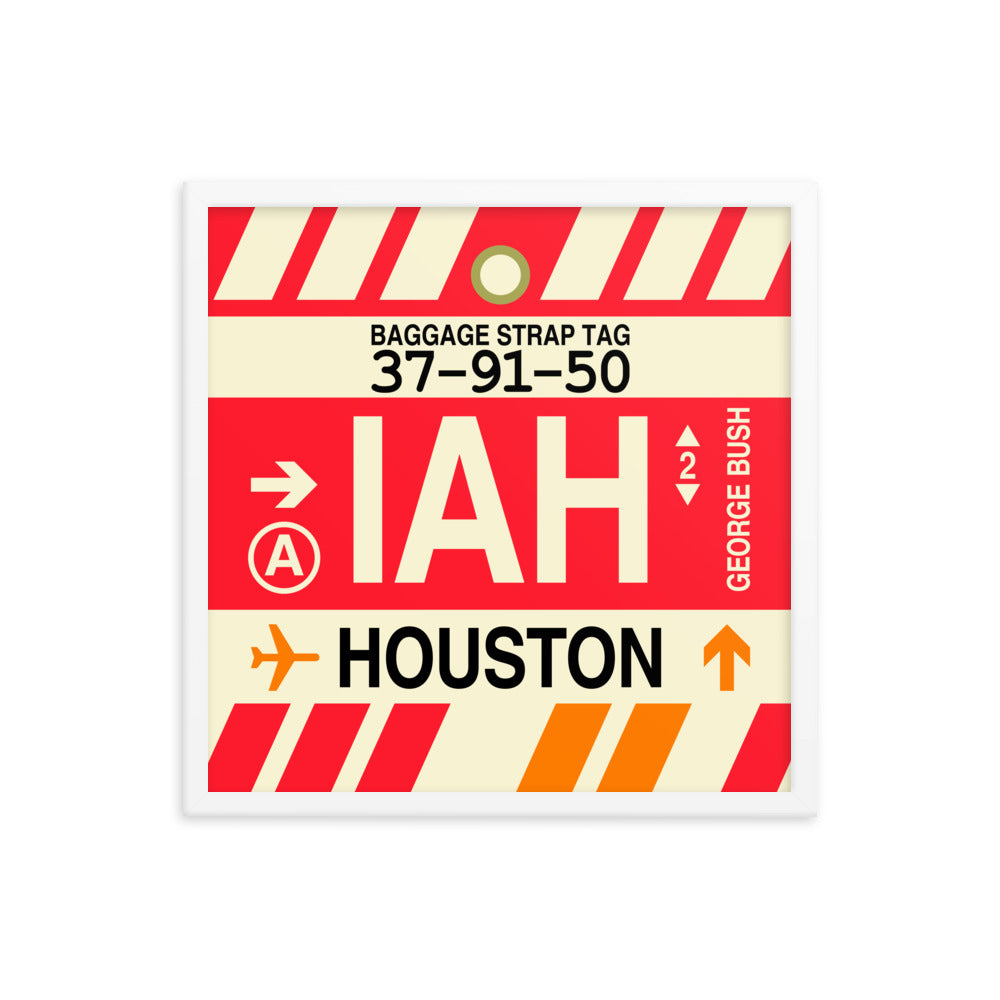 Travel-Themed Framed Print • IAH Houston • YHM Designs - Image 15
