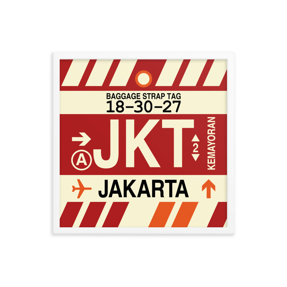 Travel-Themed Framed Print • JKT Jakarta Souvenir • YHM Designs - Image 15