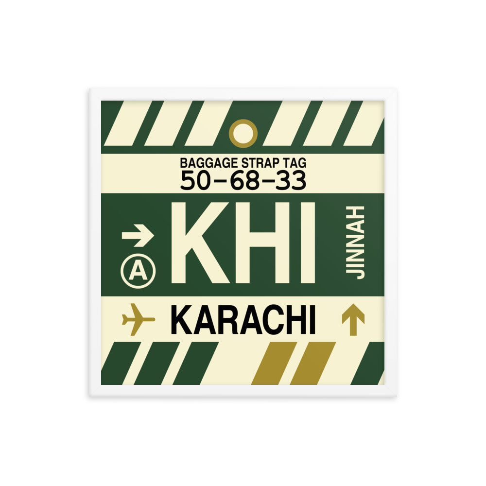 Travel-Themed Framed Print • KHI Karachi Souvenir • YHM Designs - Image 15