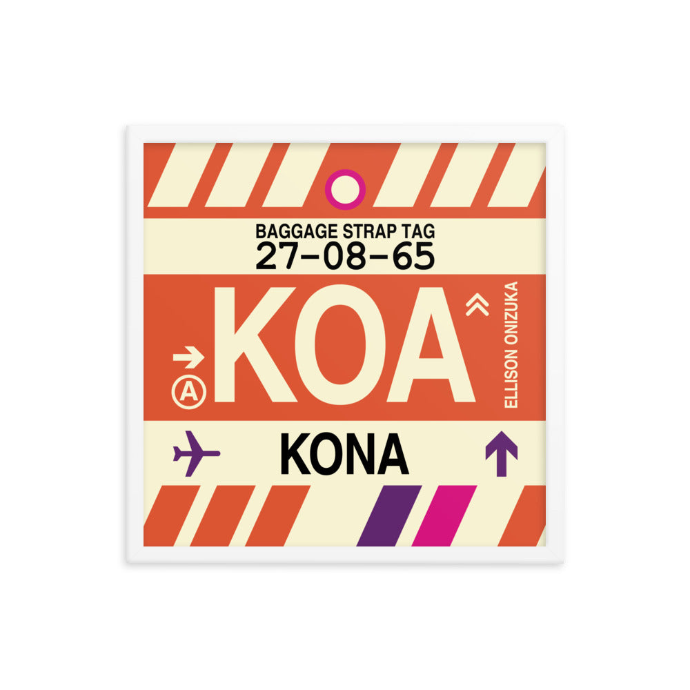 Travel-Themed Framed Print • KOA Kona Souvenir • YHM Designs - Image 15