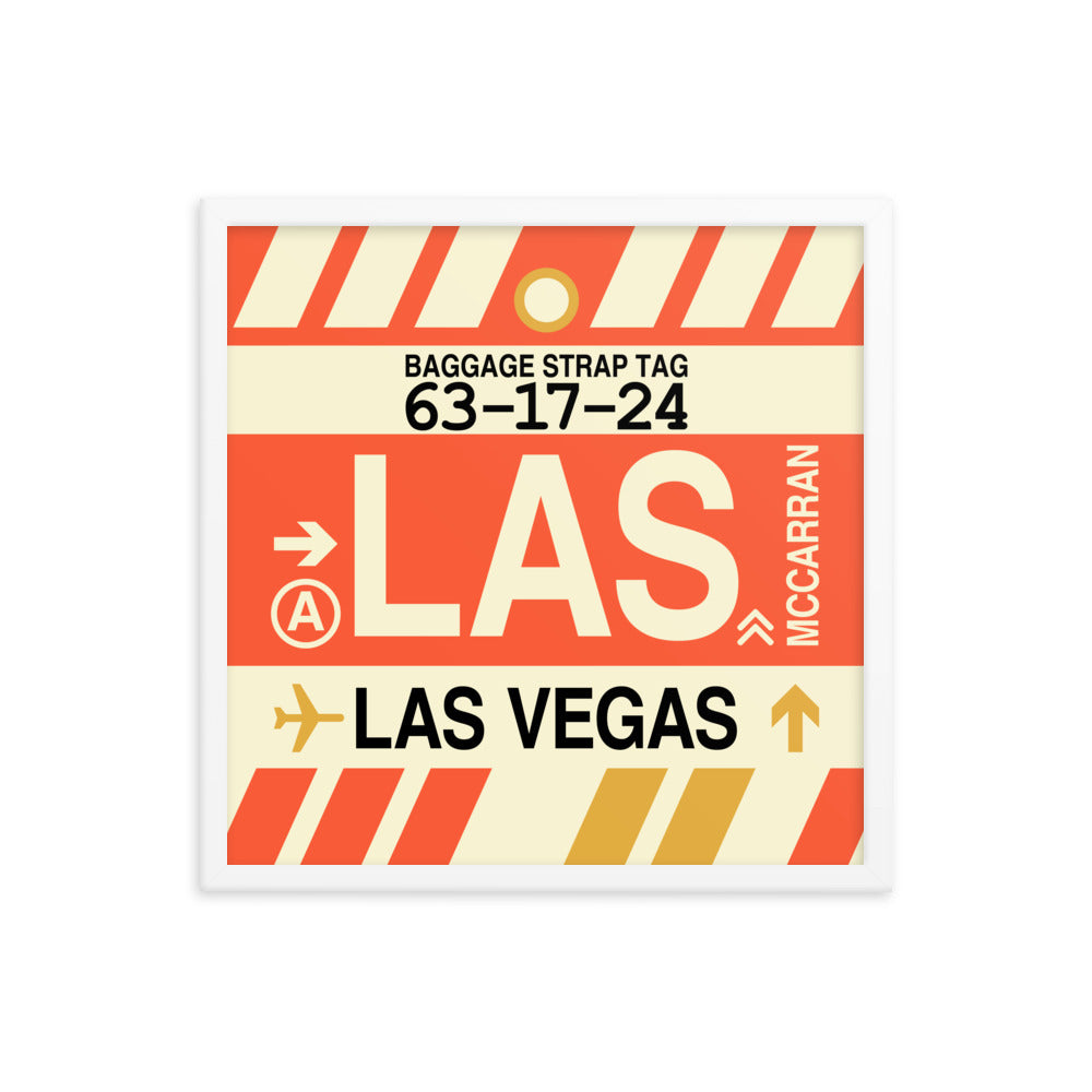 Travel-Themed Framed Print • LAS Las Vegas • YHM Designs - Image 15