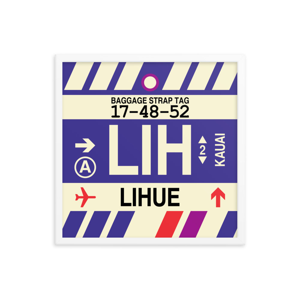 Travel-Themed Framed Print • LIH Lihue • YHM Designs - Image 15