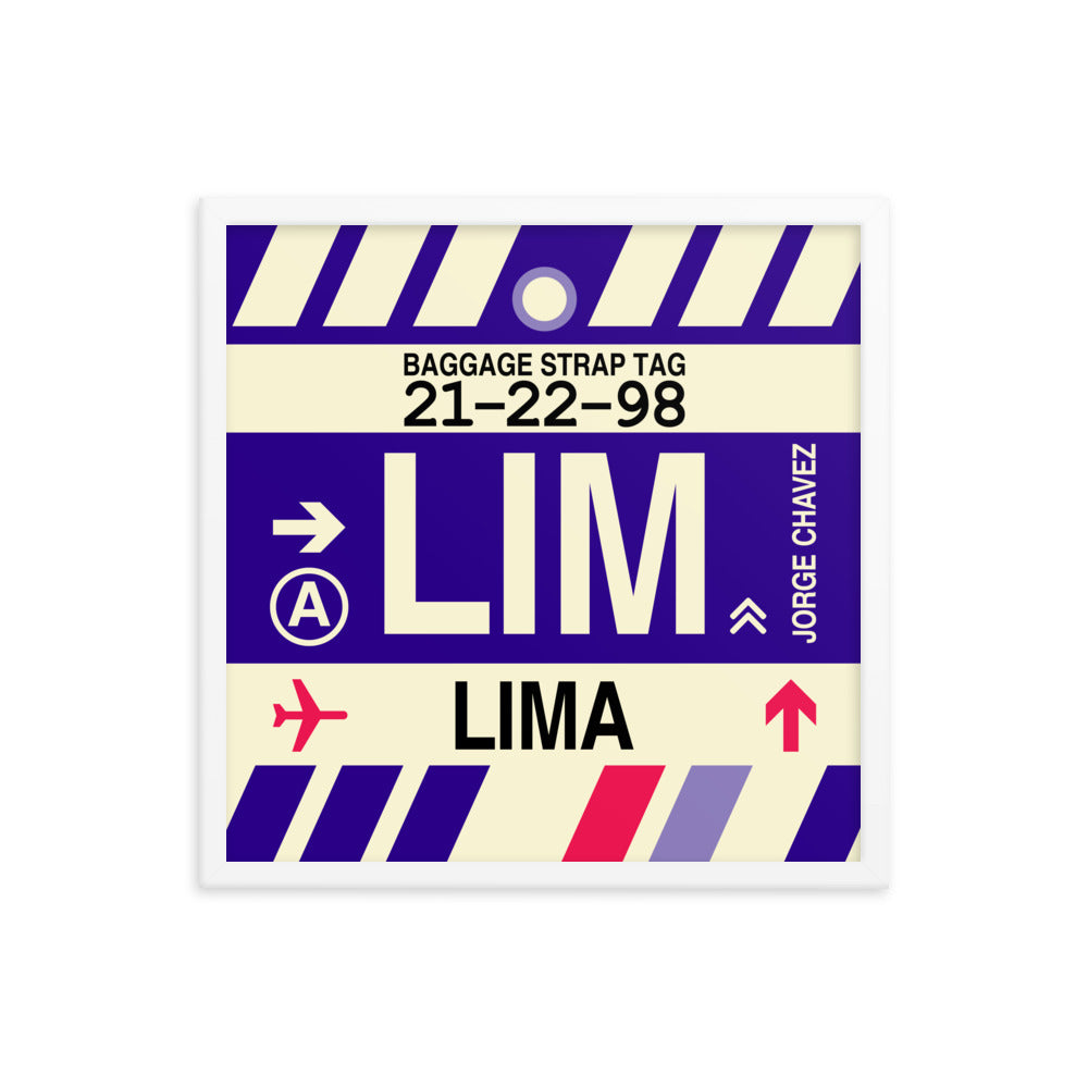 Travel-Themed Framed Print • LIM Lima • YHM Designs - Image 15