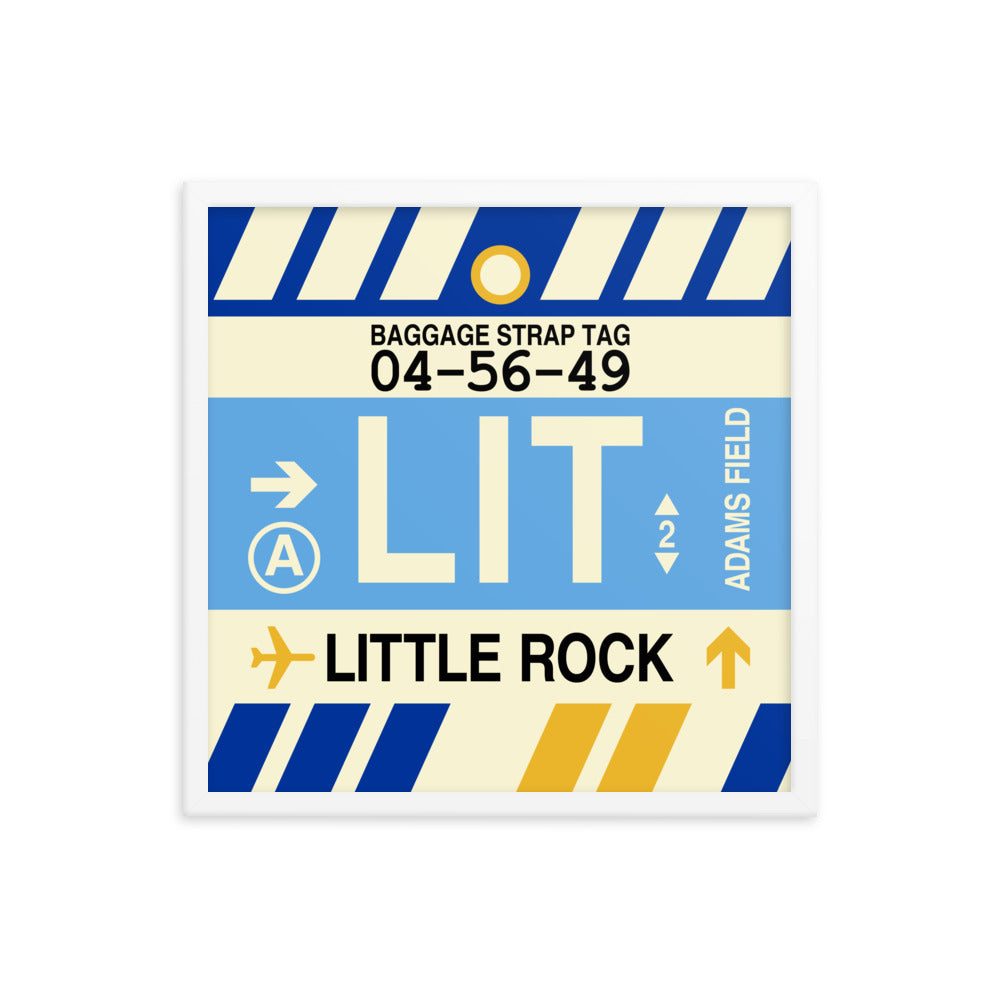 Travel-Themed Framed Print • LIT Little Rock • YHM Designs - Image 15