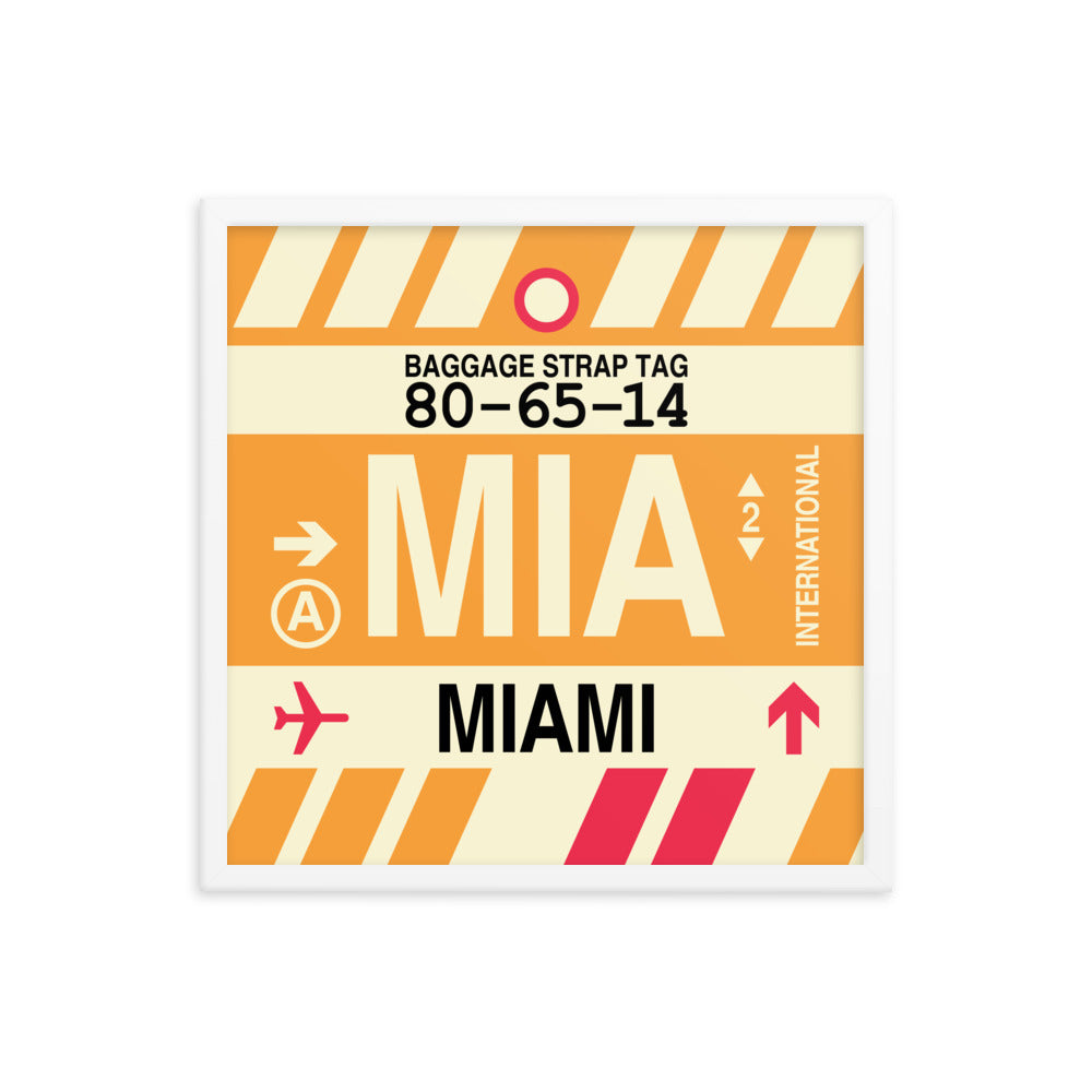 Travel-Themed Framed Print • MIA Miami • YHM Designs - Image 15