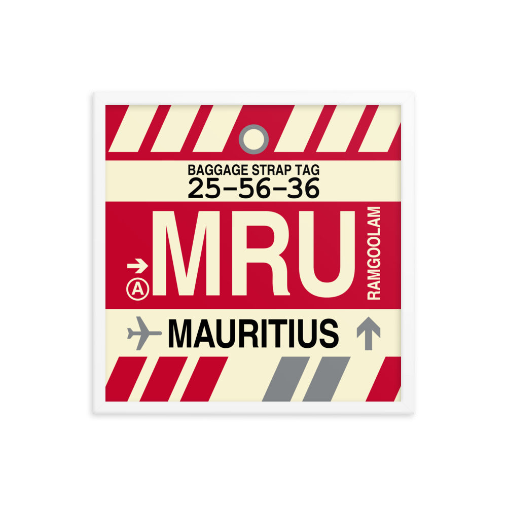 Travel-Themed Framed Print • MRU Port Louis Souvenir • YHM Designs - Image 15