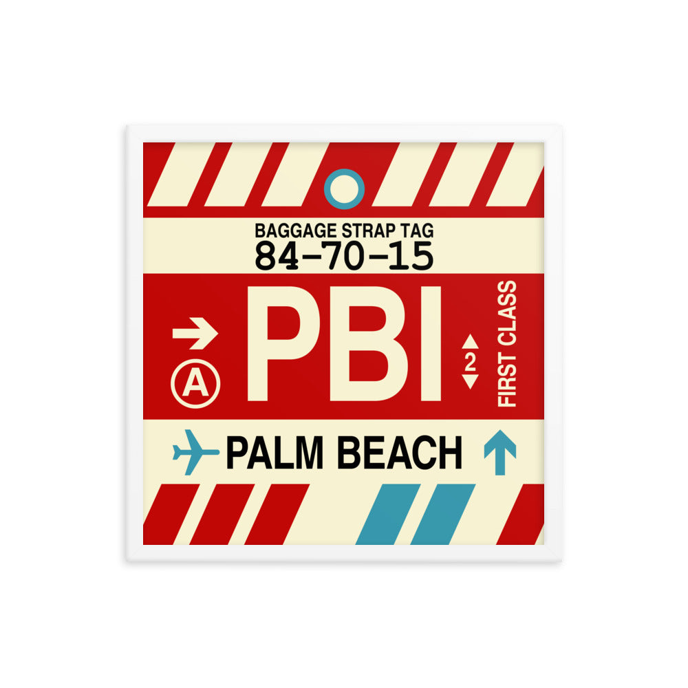Travel-Themed Framed Print • PBI Palm Beach • YHM Designs - Image 15