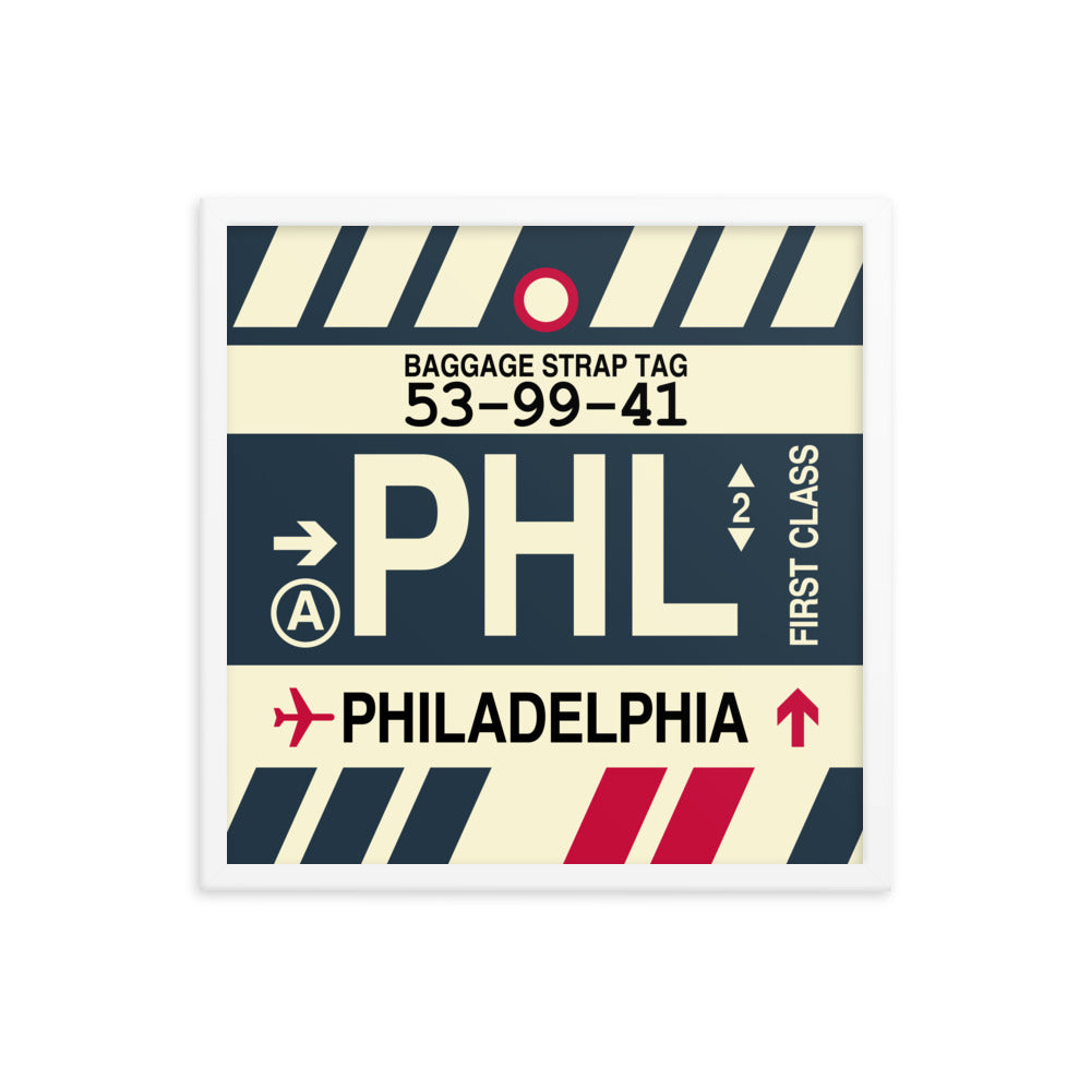 Travel-Themed Framed Print • PHL Philadelphia • YHM Designs - Image 15