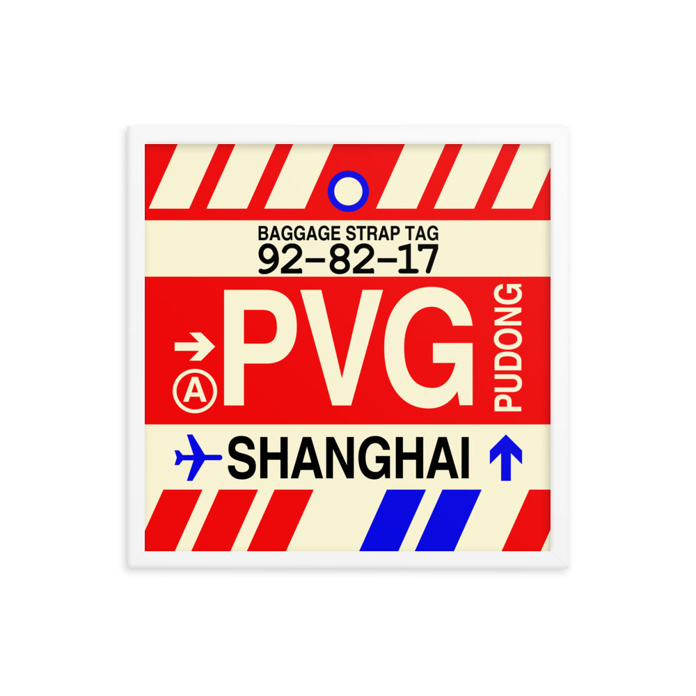 Travel-Themed Framed Print • PVG Shanghai Souvenir • YHM Designs - Image 15