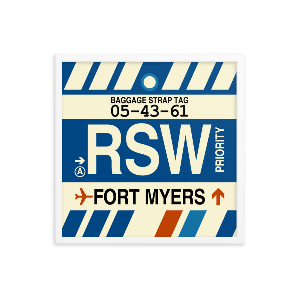 Travel-Themed Framed Print • RSW Fort Myers • YHM Designs - Image 15