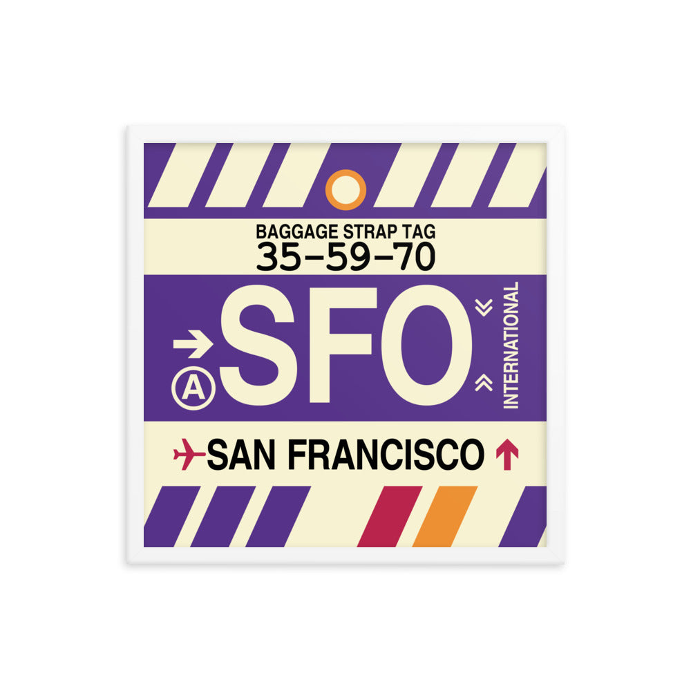Travel-Themed Framed Print • SFO San Francisco • YHM Designs - Image 15