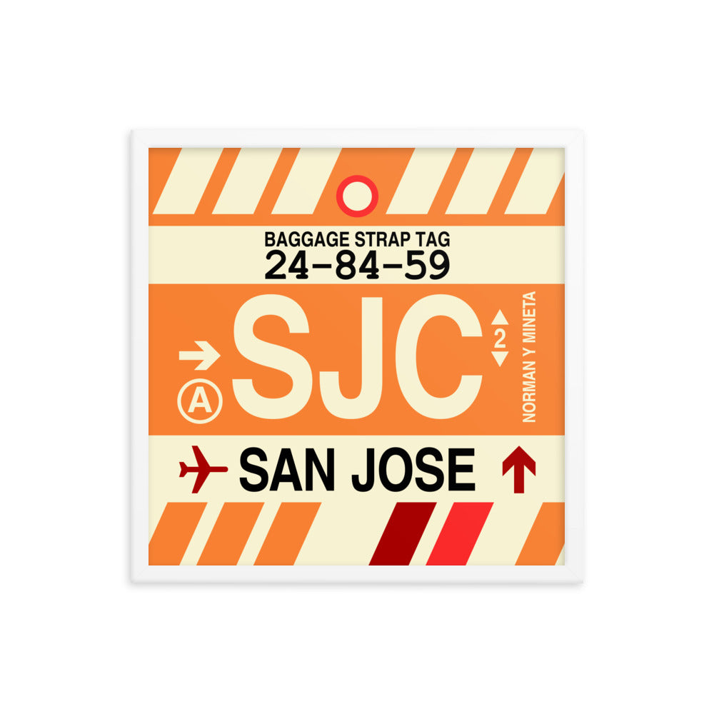 Travel-Themed Framed Print • SJC San Jose • YHM Designs - Image 15