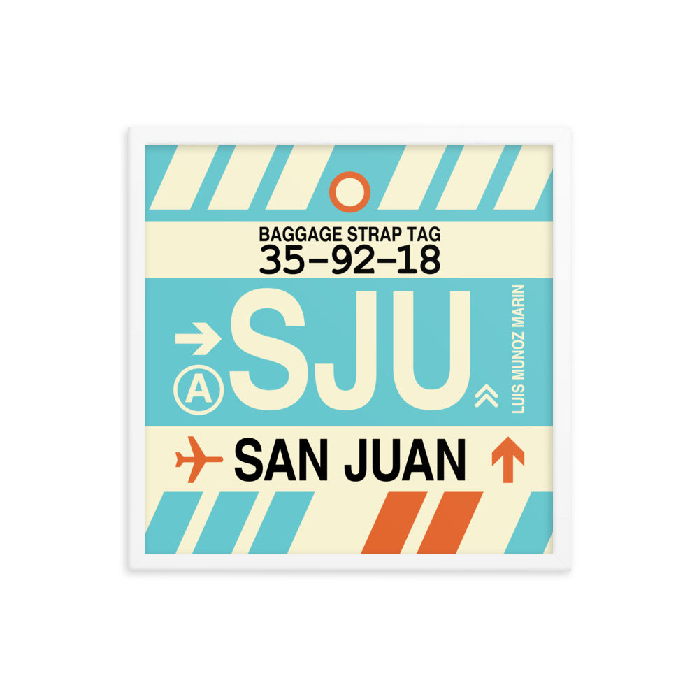 Travel-Themed Framed Print • SJU San Juan Souvenir • YHM Designs - Image 15