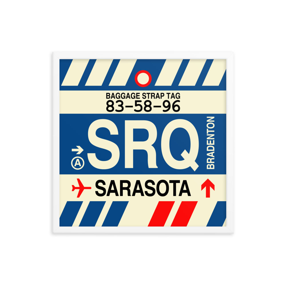 Travel-Themed Framed Print • SRQ Sarasota-Bradenton • YHM Designs - Image 15