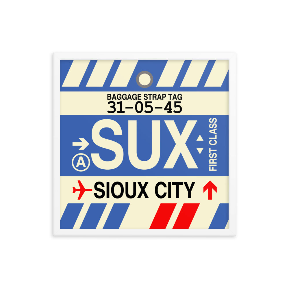 Travel-Themed Framed Print • SUX Sioux City • YHM Designs - Image 15