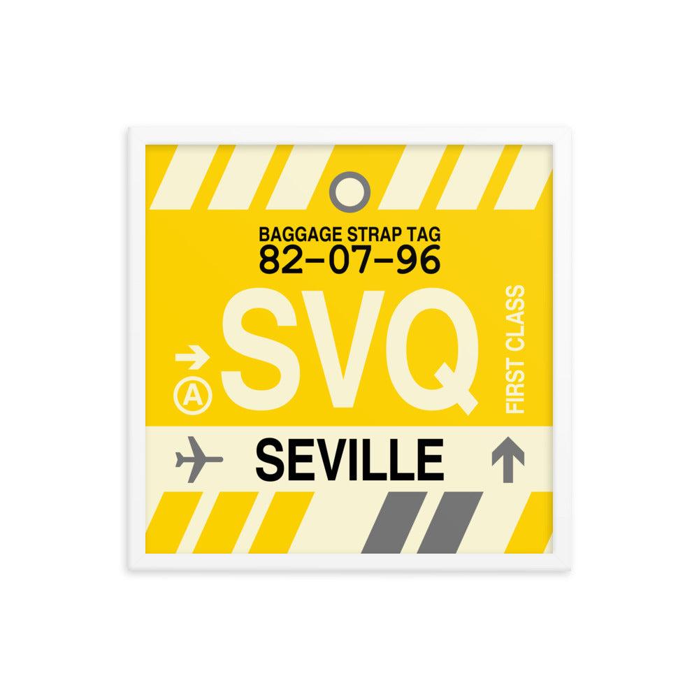Travel-Themed Framed Print • SVQ Seville • YHM Designs - Image 15