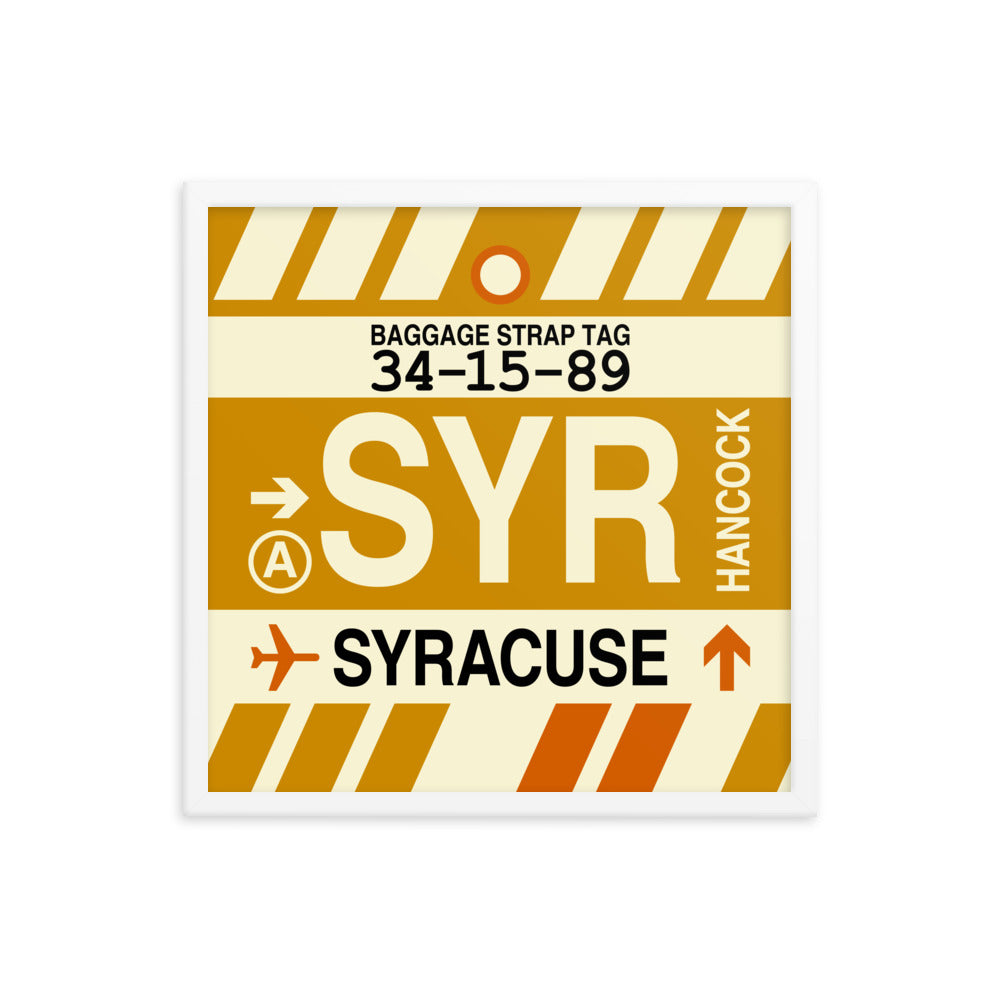 Travel-Themed Framed Print • SYR Syracuse • YHM Designs - Image 15