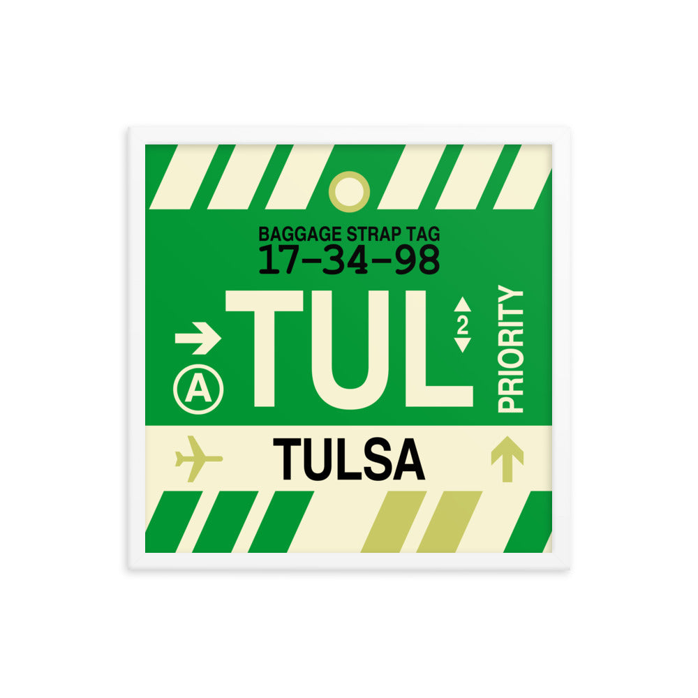 Travel-Themed Framed Print • TUL Tulsa • YHM Designs - Image 15