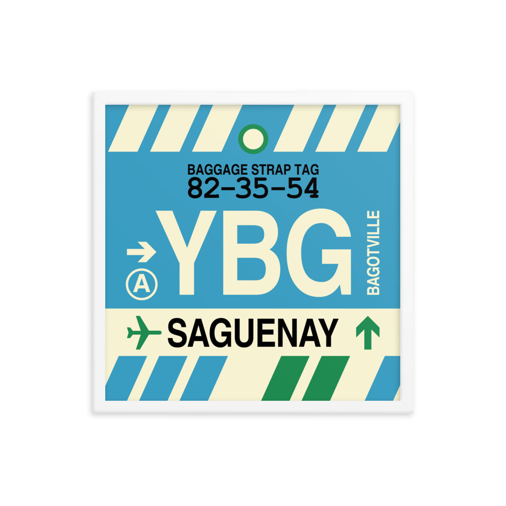 Travel-Themed Framed Print • YBG Saguenay Souvenir • YHM Designs - Image 15