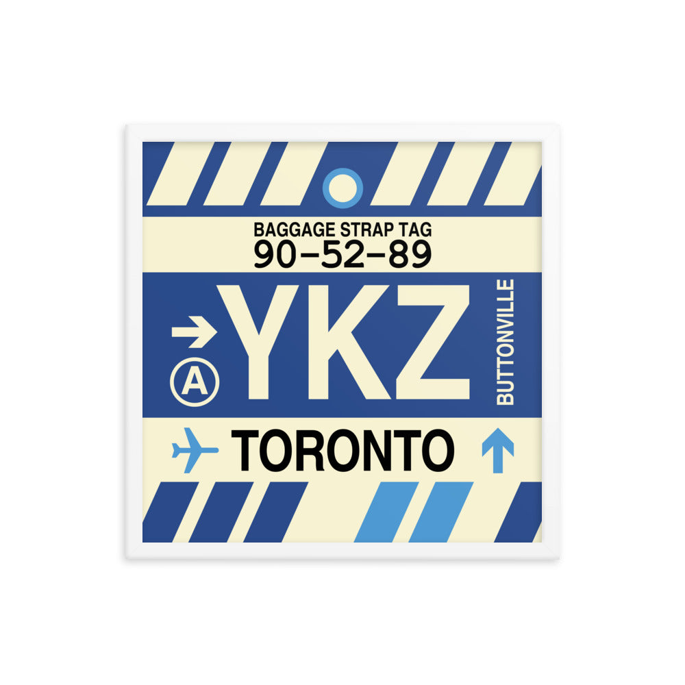 Travel-Themed Framed Print • YKZ Toronto • YHM Designs - Image 15
