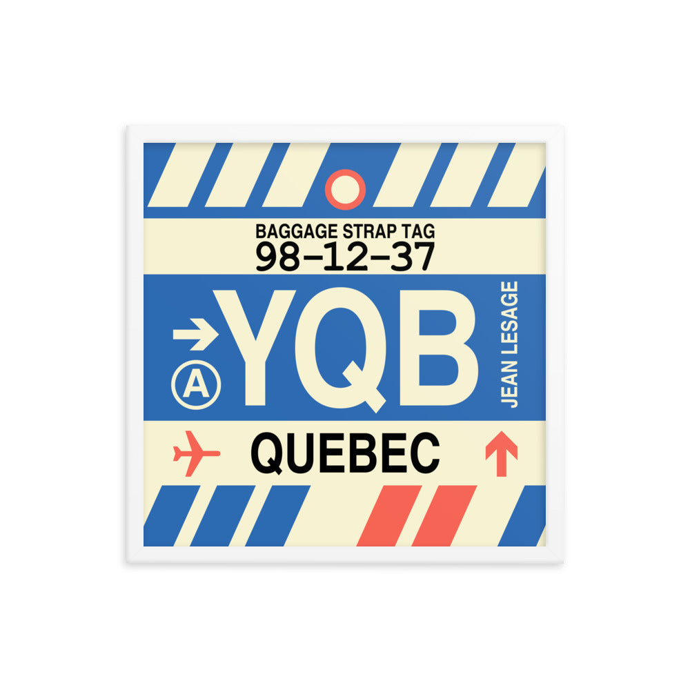 Travel-Themed Framed Print • YQB Quebec City • YHM Designs - Image 15