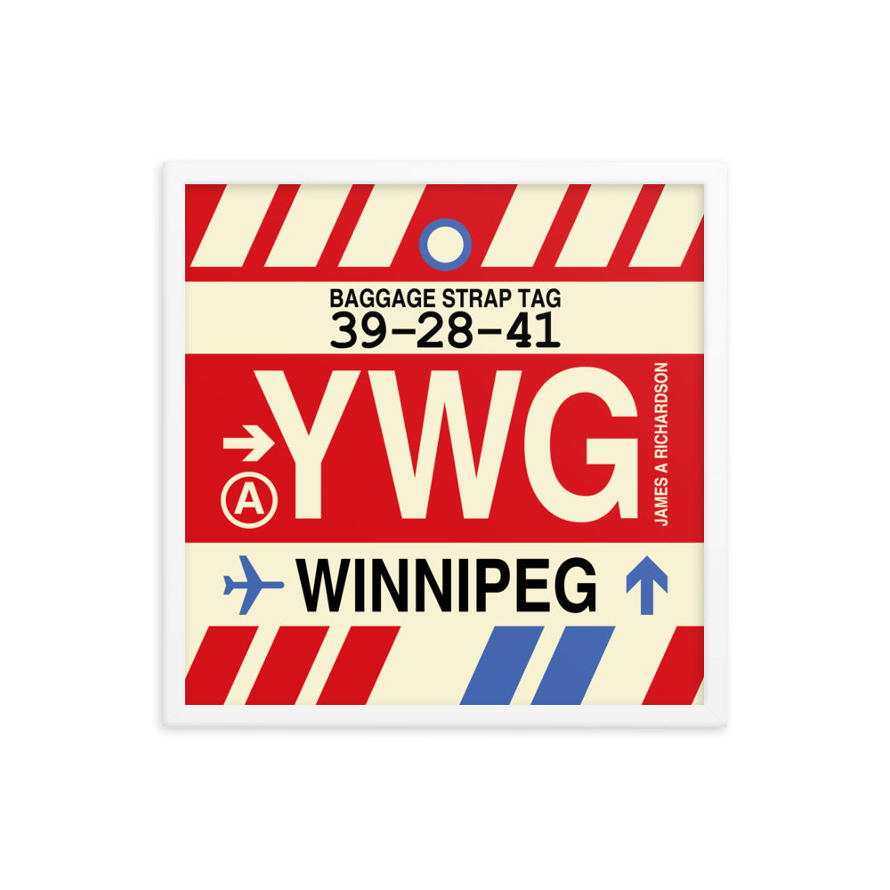 Travel-Themed Framed Print • YWG Winnipeg Souvenir • YHM Designs - Image 15