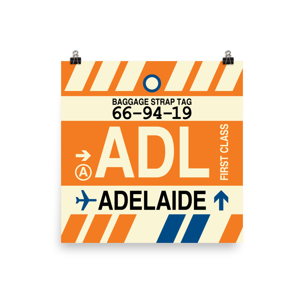 Travel-Themed Poster Print • ADL Adelaide • YHM Designs - Image 01